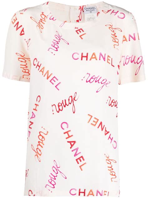 chanel printed shirt|pre owned chanel shirts.